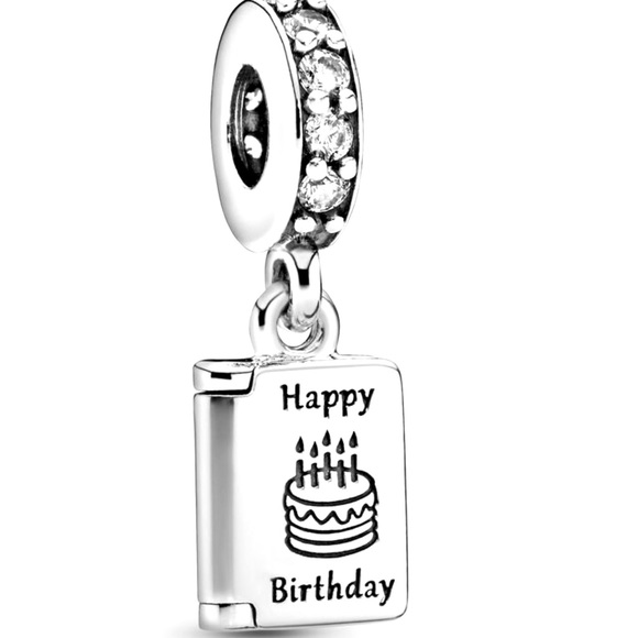 Pandora Happy Birthday Card Memories Charm New! - Picture 1 of 3